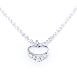 Hara Heart Necklace in silver