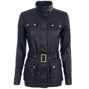 Bearings Belted Jacket in black