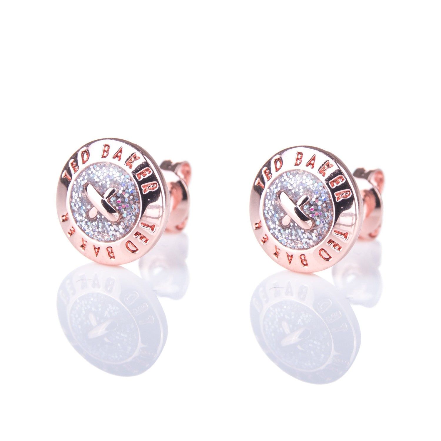 Eisley enamel sales button stud earrings
