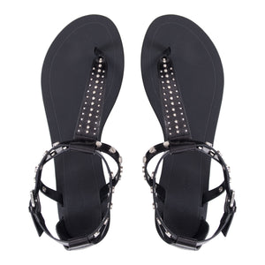 Royal toe post sandal in black