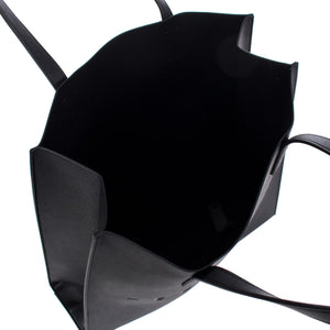 Soocon large crosshatch shopper in black
