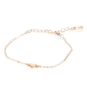 Harsaa tiny heart bracelet in gold