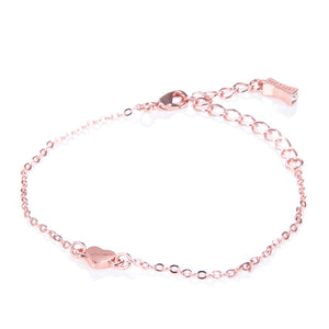 Harsaa tiny heart bracelet in rose gold