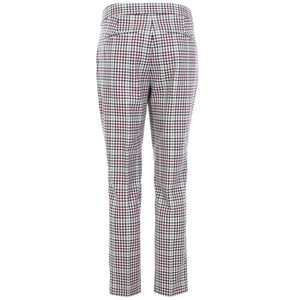 Glen plaid twill cropped trousers