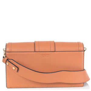 Salopette Buckle Handbag in camel