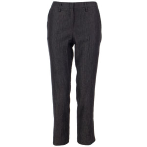 Crinkle trousers in black
