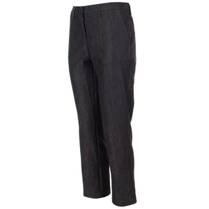 Crinkle trousers in black
