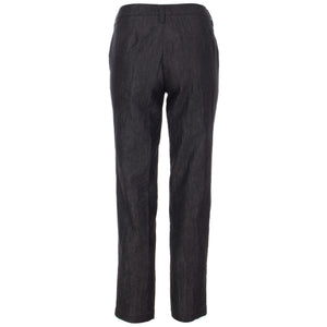 Crinkle trousers in black