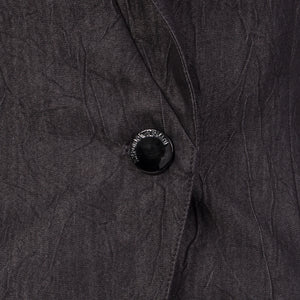 Crinkle blazer in black