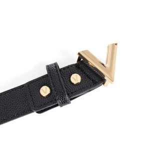 Divina belt in black and gold
