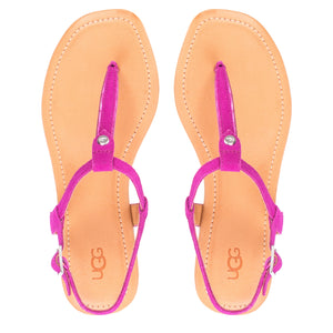 Madeena toe post sandal in fuchsia