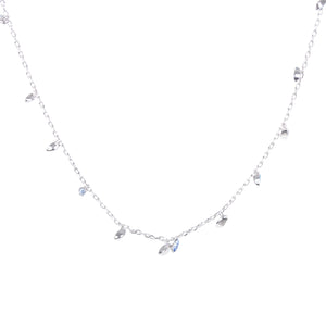 Cressah crystal vine choker in blue