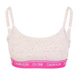 CK one string bralette in buff heather