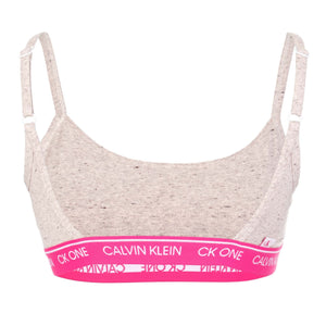 CK one string bralette in buff heather