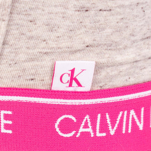 CK one string bralette in buff heather