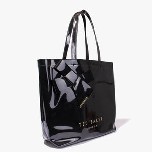 Nikicon knot bow small shopper in black