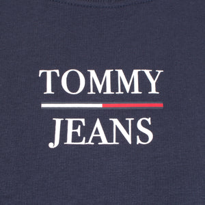 Slim terry logo sweat in navy