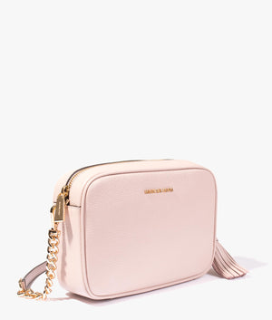 Jet set camera bag in soft pink