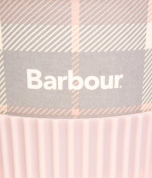 Tartan travel mug in pink