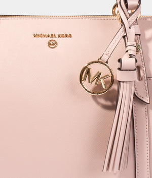 Sullivan medium top zip tote in soft pink