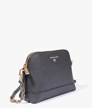 Jet set charm crossbody in black