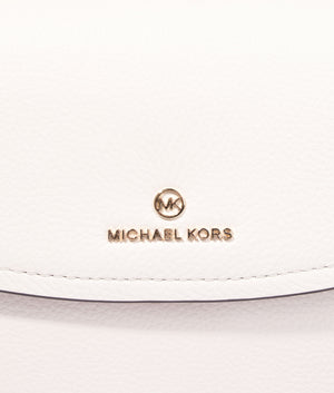 Brooklyn flap front shoulder bag in light cream