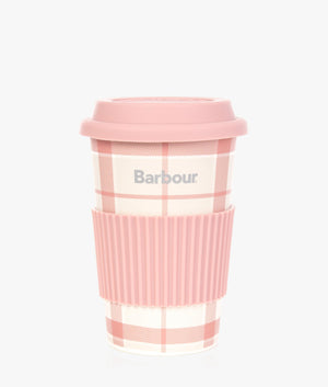 Tartan travel mug in mist