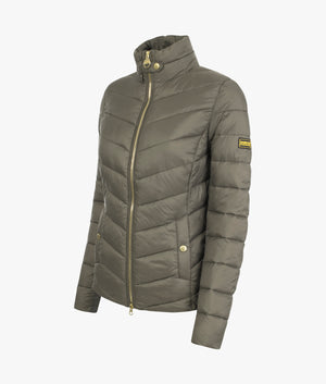 Aubern quilted jacket in harley green