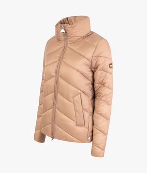 Nola quilted jacket in almond