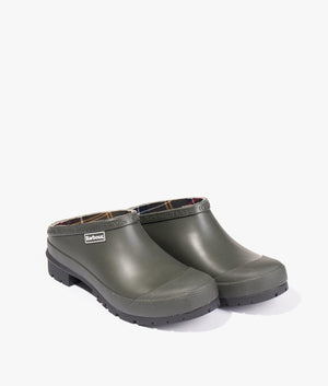 Quinn rubber clog in olive