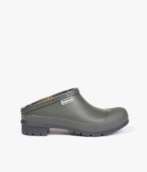 Quinn rubber clog in olive