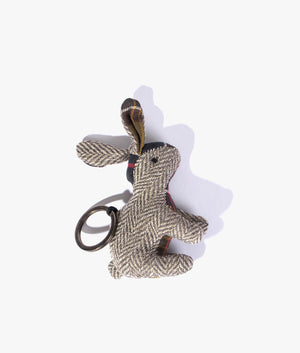 Rabbit keyring in classic tartan