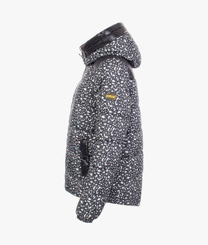 Printed pavilion quilt in terazzo black