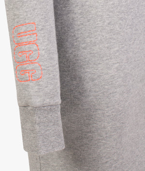 Aderyn hoodie dress in grey heather