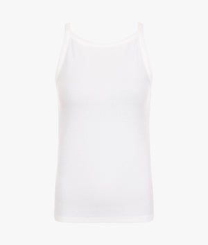 Rory ribbed tank in white