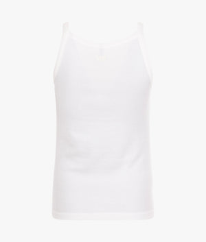 Rory ribbed tank in white