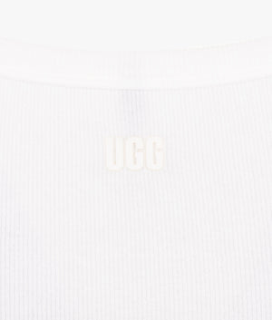 Rory ribbed tank in white