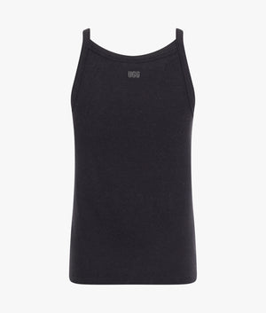 Rory ribbed tank in black