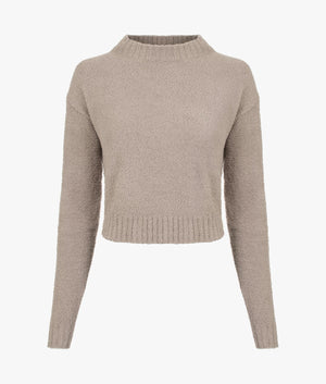 Heddie mock neck knit in granite