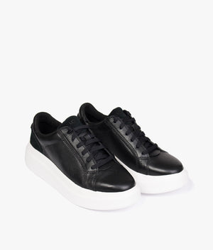 Scape lace trainer in black
