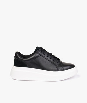 Scape lace trainer in black