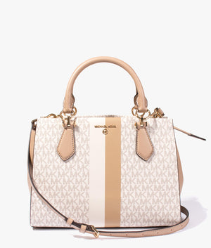 Marilyn MK logo tote in vanilla multi