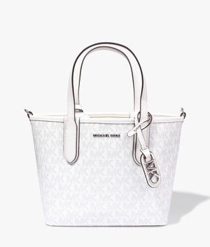 Eliza mini tote in optic white