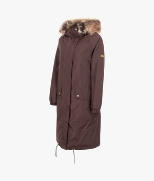 Blanca coat in bitter chocolate