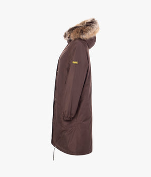 Blanca coat in bitter chocolate
