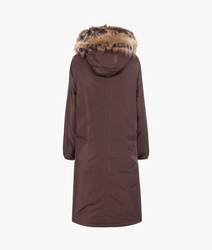 Blanca coat in bitter chocolate