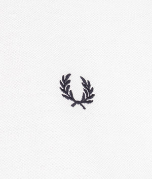 Boxy pique tee shirt in white