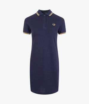 Twin tipped Fred Perry dress in carbon blue