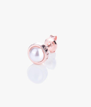 Sinaa Crystal Stud Earrings in Pearl
