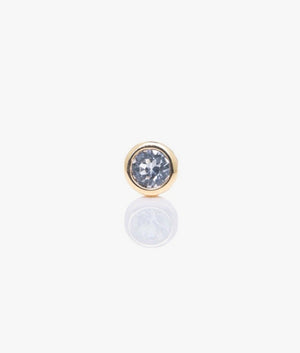 Sinaa Crystal Stud Earrings in Gold/Crystal